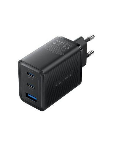 MOBILE CHARGER WALL 65W USB/3P BLACK FERB0-EU VENTION