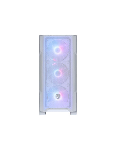 Case, MSI, MAG FORGE M100R / WHITE, Micro, Not included, MicroATX, MiniITX, Colour White, MAGFORGEM100RWHITE