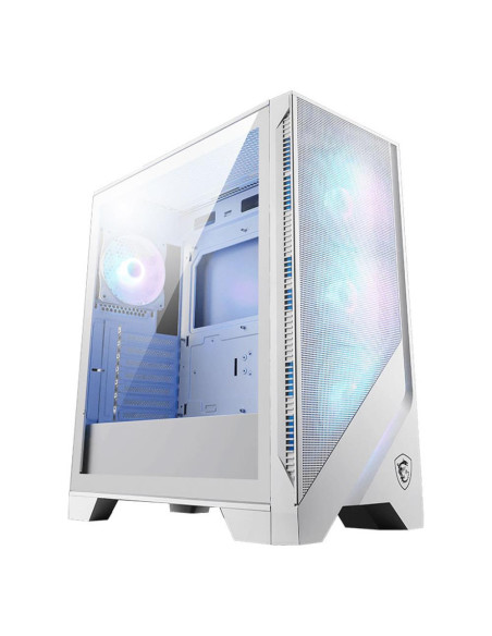 Case, MSI, MAG FORGE 320R AIRFLOW, MidiTower, Case product features Transparent panel, ATX, MicroATX, MiniITX, Colour White, MA