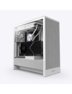 Case, NZXT, H5 Flow, MidiTower, Case product features Transparent panel, Not included, ATX, EATX, MicroATX, MiniITX, Colour Whi