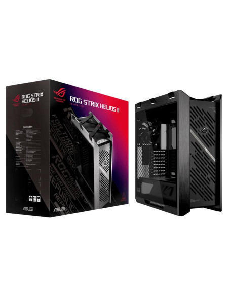 Case, ASUS, ATX/micro ATX/Mini-ITX/EATX, Black, Midi Tower, PC, ROG Strix Helios II, GX601S/BK/TGROGSTRIXHELIO