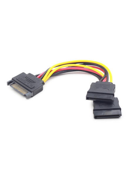 CABLE POWER SPLITTER SATA/0.15M CC-SATAM2F-01 GEMBIRD CABLE POWER SPLITTER SATA/0.15M CC-SATAM2F-01 GEMBIRD