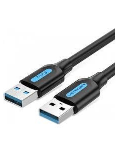 CABLE USB3.0 MALE TO MALE/0.5M BLACK CONBD VENTION