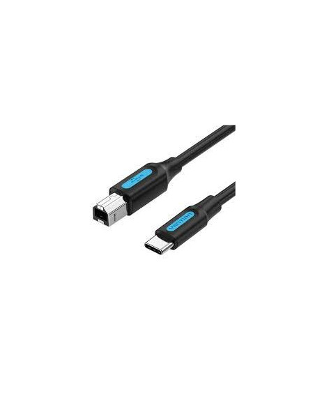 CABLE USB-C TO USB 2.0B/2M BLACK CQUBH VENTION