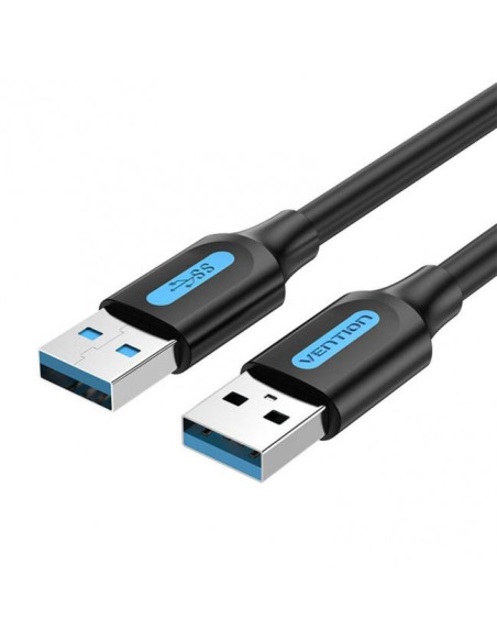 CABLE USB3.0 MALE TO MALE/1.5M BLACK CONBG VENTION