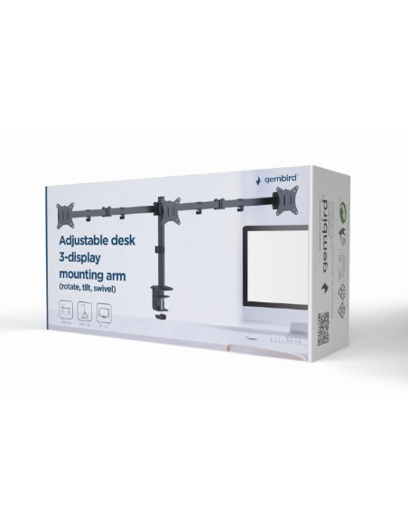 DISPLAY ACC MOUNTING ARM/17-27" MA-D3-01 GEMBIRD