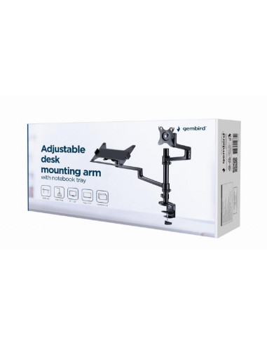 DISPLAY ACC MOUNTING ARM/NB TRAY MA-DA-04 GEMBIRD