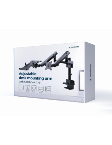 DISPLAY ACC MOUNTING ARM/NB TRAY MA-DA3-02 GEMBIRD