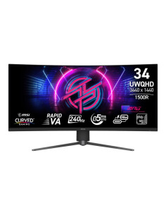 LCD Monitor, MSI, 34 ", 3440 x 1440 pixels, Native aspect ratio 21:9, LCD, MPG346CQRFX24