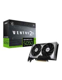 Graphics Card, MSI, NVIDIA GeForce RTX 5050, 8 GB, GDDR6, 128 bit, PCIE 5.0 16x, Dual Slot Fansink, RTX50508GVENTUS2XOC