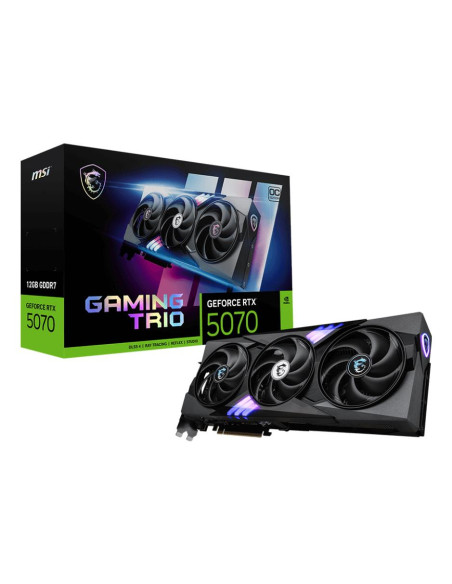 Graphics Card, MSI, NVIDIA GeForce RTX 5070, 12 GB, GDDR7, 192 bit, PCIE 5.0 16x, Triple slot Fansink, 1xHDMI, 3xDisplayPort, R