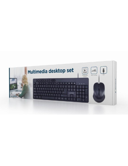 KEYBOARD +MOUSE USB ENG/KBS-UM-04 GEMBIRD