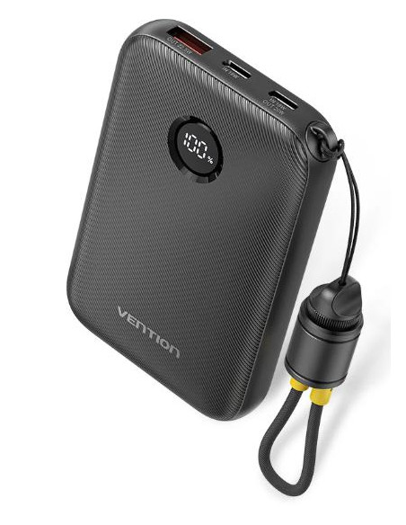 POWER BANK USB 10000MAH 22.5W/BLACK FKAB0-C VENTION