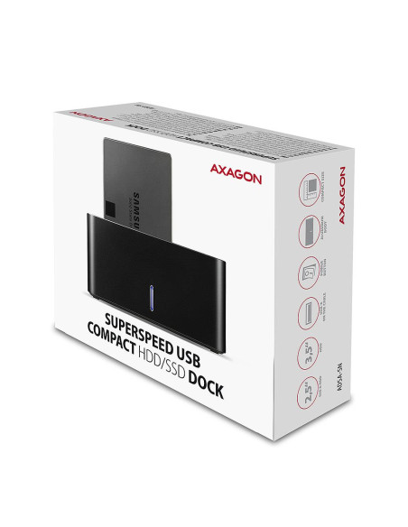 HDD ACC DOCK STATION USB3.2/2.5"/3.5" SATA ADSA-SN AXAGON
