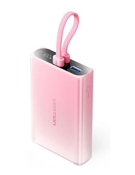POWER BANK USB 10000MAH 22.5W/PINK FHZP0 VENTION