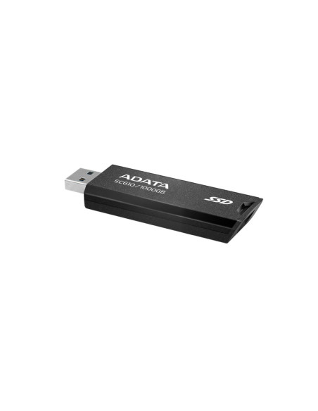 External SSD, ADATA, Read speed 550 MB/s, Write speed 500 MB/s, 1000 GB, SC610-1000G-CBK/RD, SC610-1000G-CBK/RD