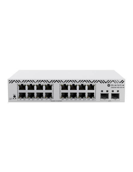 Switch, MIKROTIK, 16x10Base-T / 100Base-TX / 1000Base-T, CSS318-16G-2S+IN