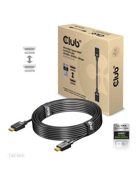 CABLE HDMI TO HDMI 5M/M/M CAC-1375 CLUB3D