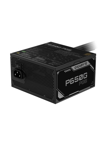 Power Supply, GIGABYTE, GP-P650G PG5, ATX 3.1, 650 Watts, Efficiency 80 PLUS GOLD, PFC Active, MTBF 100000 hours, GP-P650GPG5