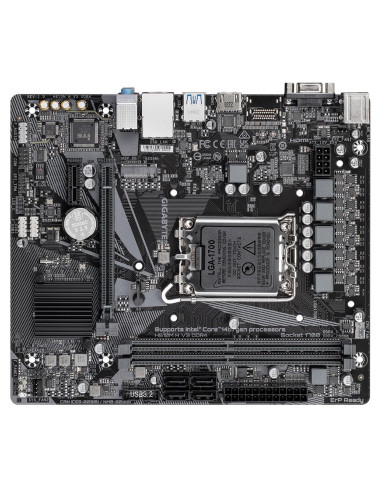 Mainboard, GIGABYTE, Intel H610, LGA1700, Micro-ATX, Memory DDR4, Memory slots 2, 1xPCI-Express 3.0 1x, 1xPCI-Express 4.0 16x, 