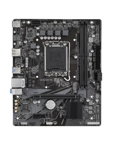 Mainboard, GIGABYTE, Intel H610, LGA1700, Micro-ATX, Memory DDR5, Memory slots 2, 1xPCI-Express 3.0 1x, 1xPCI-Express 4.0 16x, 