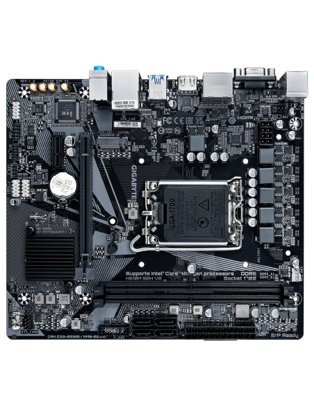 Mainboard, GIGABYTE, Intel H610, LGA1700, Micro-ATX, Memory DDR5, Memory slots 2, 1xPCI-Express 3.0 1x, 1xPCI-Express 4.0 16x, 