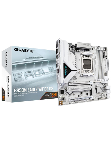 Mainboard, GIGABYTE, AMD B850, SAM5, Micro-ATX, Memory DDR5, Memory slots 4, B850MEAGLEWF6EICE