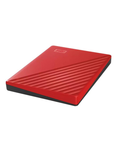 External HDD, WESTERN DIGITAL, My Passport, 2TB, USB 2.0, USB 3.0, USB 3.2, Colour Red, WDBYVG0020BRD-WESN