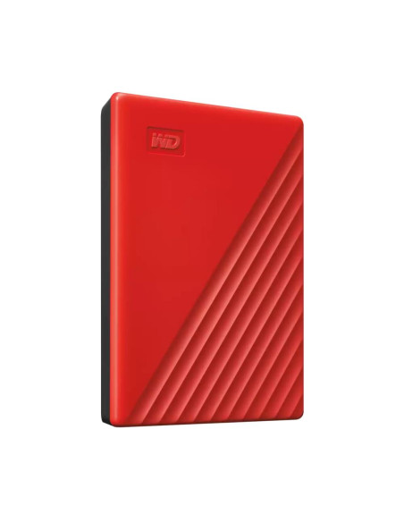 External HDD, WESTERN DIGITAL, My Passport, 2TB, USB 2.0, USB 3.0, USB 3.2, Colour Red, WDBYVG0020BRD-WESN