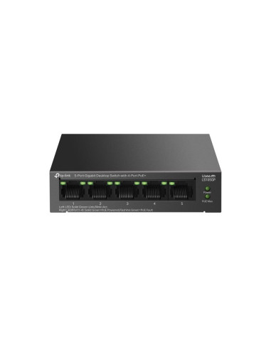 Switch, TP-LINK, LS105GP, PoE+ ports 4, LS105GP