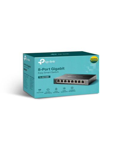 Switch, TP-LINK, 8xRJ45, TL-SG108E