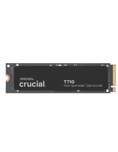 SSD, CRUCIAL, 600xTBW rating, NVMe Yes, PCI Express 5.0, M.2, 1000 GB, Crucial T710 1TB (CT1000T710SSD8), T710, CT1000T710SSD8