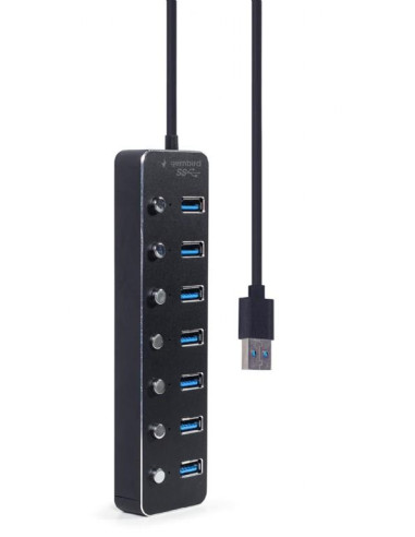 I/O HUB USB3 7PORT/UHB-U3P7P-01 GEMBIRD