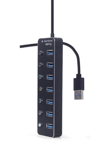 I/O HUB USB3 7PORT/UHB-U3P7P-01 GEMBIRD