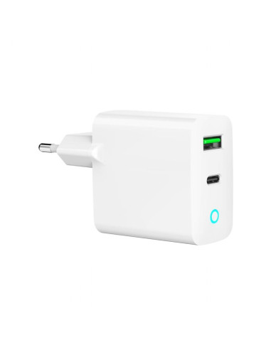 CHARGER USB 20W 2PORT/TA-UC-PDQC20L-W-01 GEMBIRD