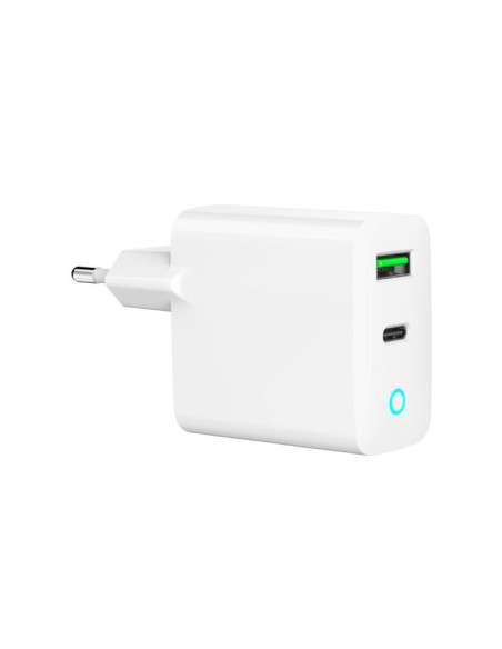 CHARGER USB 20W 2PORT/TA-UC-PDQC20L-W-01 GEMBIRD