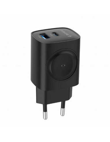 CHARGER USB 2IN1 20W 2PORT/TA-UC-PDQCW20-01-BK GEMBIRD