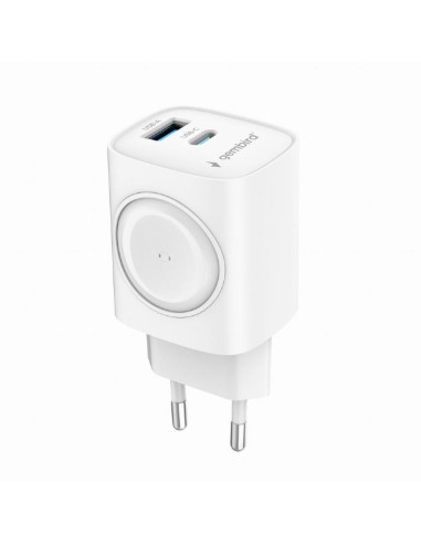 CHARGER USB 2IN1 20W 2PORT/TA-UC-PDQCW20-01-W GEMBIRD