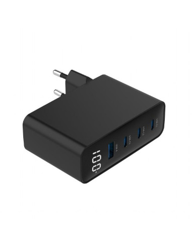 CHARGER USB 100W 4PORT GAN/TA-UC-PDQC100LCD-01-BK GEMBIRD