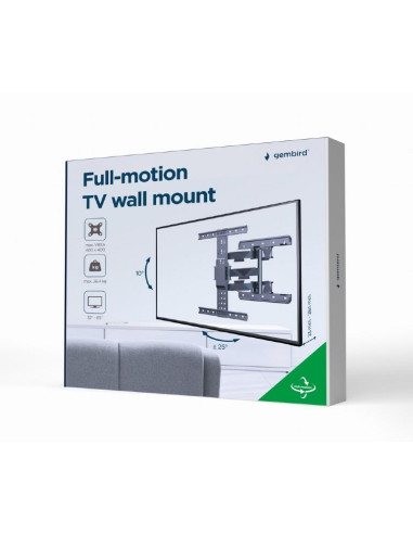 TV SET ACC WALL MOUNT 32-65"/WM-65ST-01 GEMBIRD