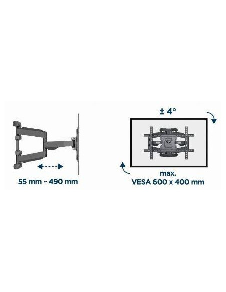 TV SET ACC WALL MOUNT 32-75"/WM-75ST-02 GEMBIRD