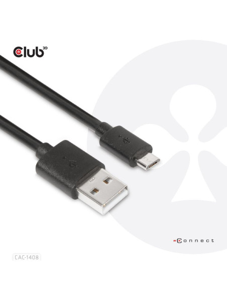 CABLE USB TO MICRO USB 1M/M/M CAC-1408 CLUB3D