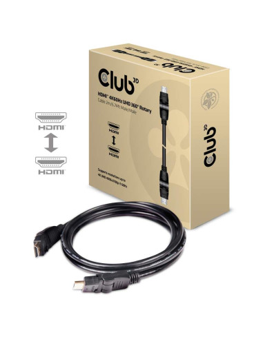 CABLE HDMI TO HDMI 2M/M/M CAC-1360 CLUB3D