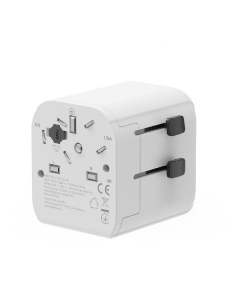 POWER ADAPTER EU TO UNIV. 12W/WHT TPA-EU2A12-01-W GEMBIRD