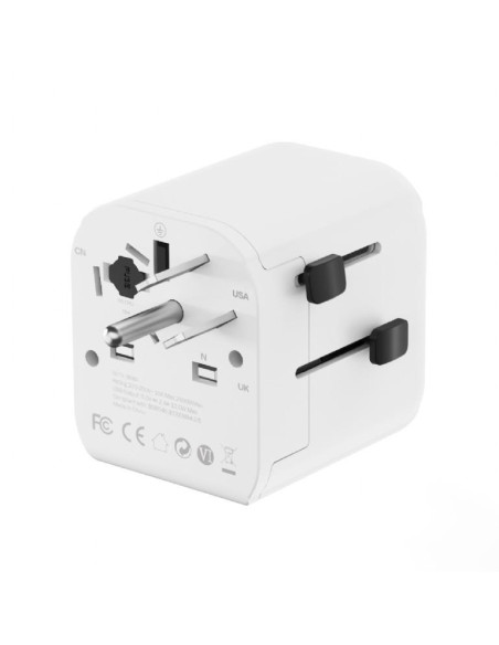 POWER ADAPTER EU TO UNIV. 12W/WHT TPA-EU2A12-01-W GEMBIRD