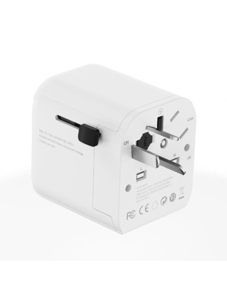 POWER ADAPTER EU TO UNIV. 12W/WHT TPA-EU2A12-01-W GEMBIRD