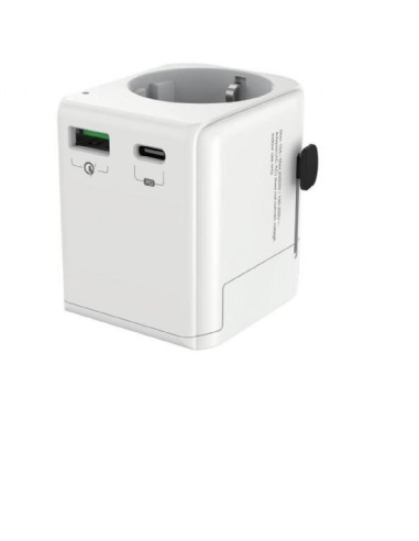 POWER ADAPTER GROUNDED 20W/WHT TPA-EU1A1C20-01-W GEMBIRD