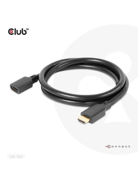 CABLE HDMI TO HDMI 1M/M/F CAC-1322 CLUB3D