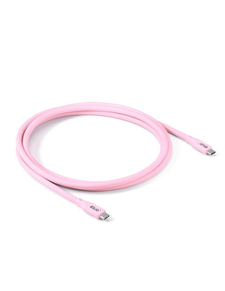 CABLE USB-C TO USB-C 2M/M/M PINK CAC-3002 CLUB3D