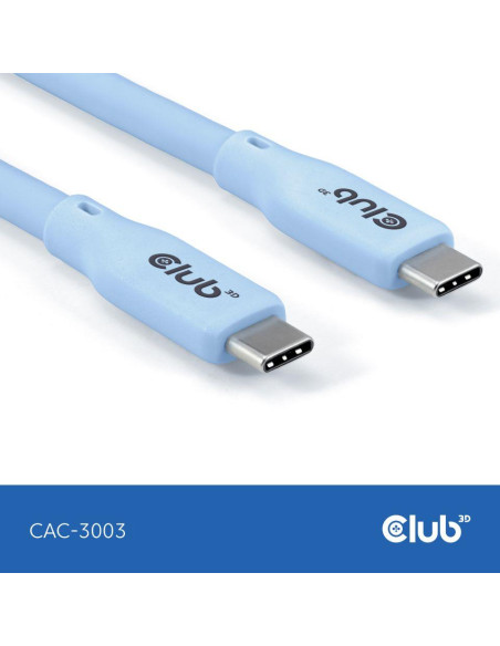 CABLE USB-C TO USB-C 2M/M/M BLUE CAC-3003 CLUB3D